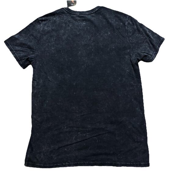 Poison Graphic Tee Unisex Medium Gray Washed Short Sleeve Skull Snake Serpent - Picture 4 of 5